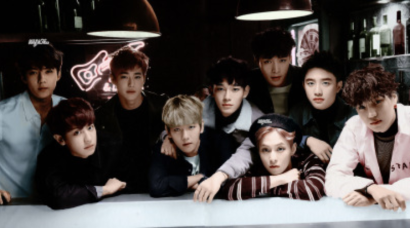 Imagen del grupo Exo para la promoción de su album Sing For You